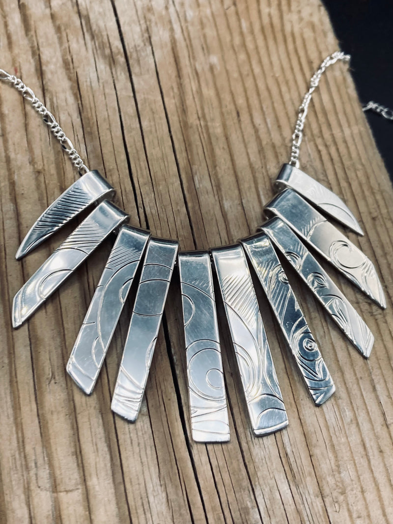 Butterfly Silver Dancer Necklace
