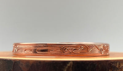 Eagle Bonded Pair, 1/4” Bracelet in Copper