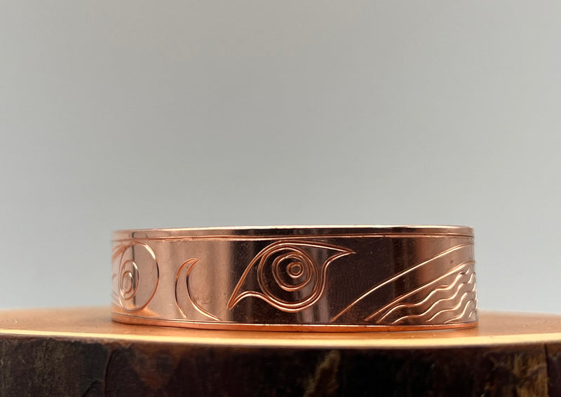 Humpback Whale 1/2” Copper Bracelet