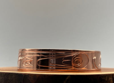 Humpback Whale 1/2” Copper Bracelet