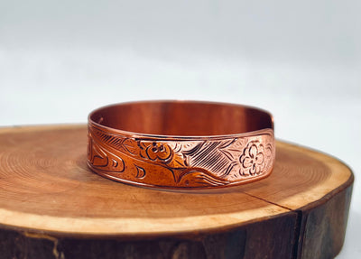 Eagles and Zinnia’s 1/2” Copper Bracelet