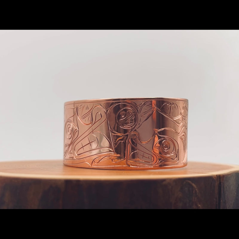 Wolf and Cub Nootka Rose Coast Bracelet