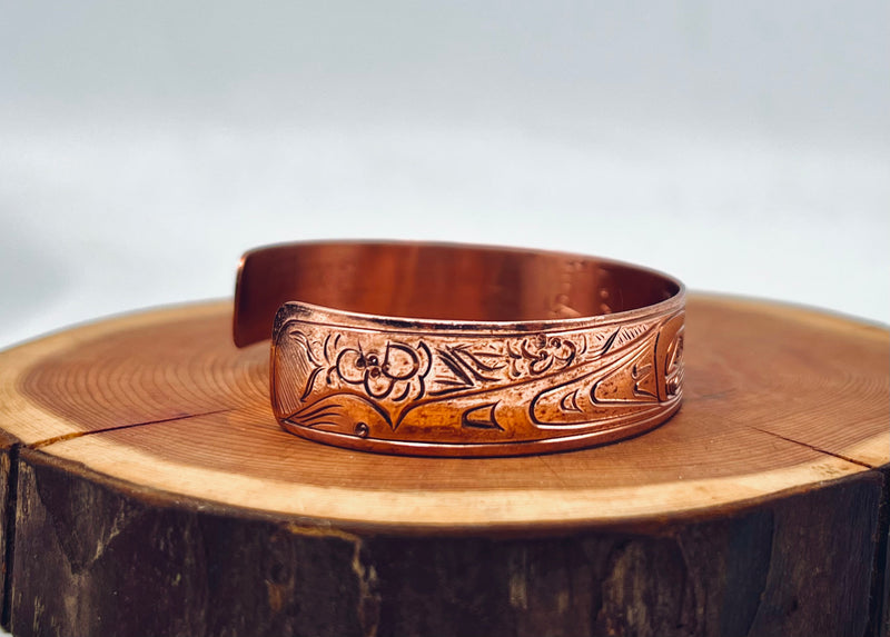 Eagles and Zinnia’s 1/2” Copper Bracelet