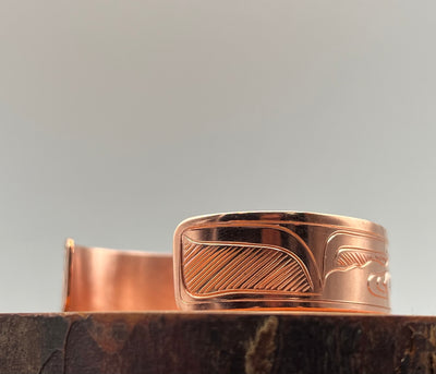 Humpback Whale 1/2” Copper Bracelet