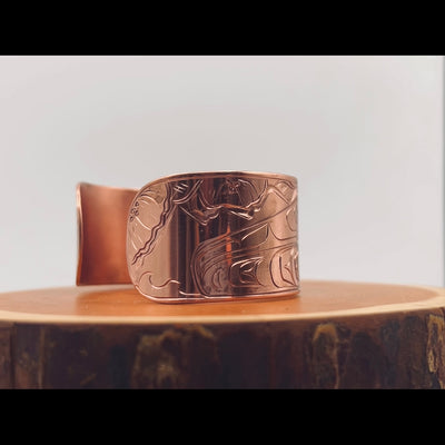 Wolf and Cub Nootka Rose Coast Bracelet