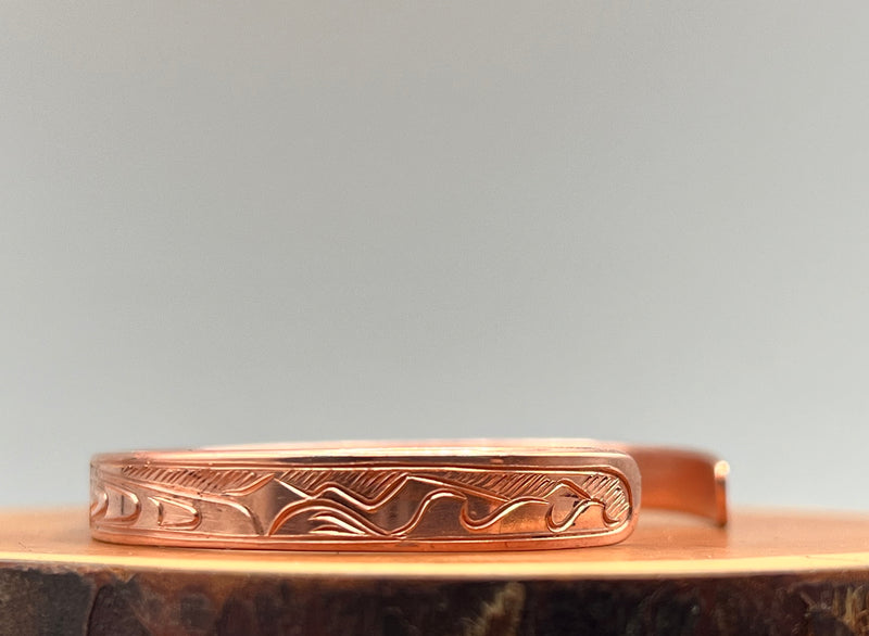 Eagle Bonded Pair, 1/4” Bracelet in Copper