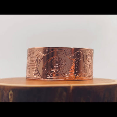 Wolf and Cub Nootka Rose Coast Bracelet