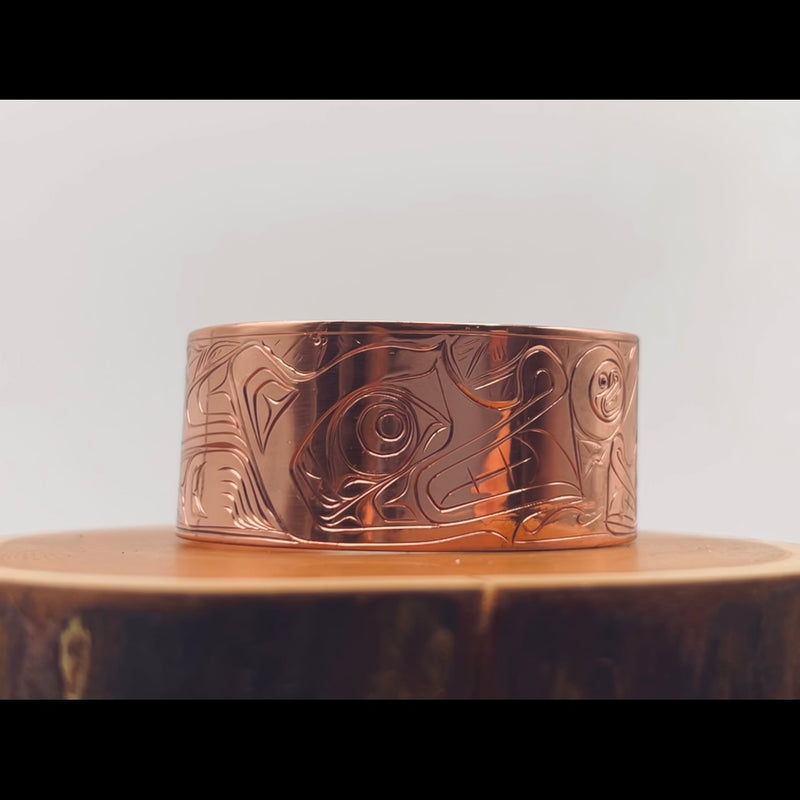 Wolf and Cub Nootka Rose Coast Bracelet